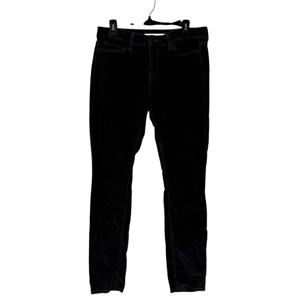 Vince Pants Mens 31 Black Slim Fit Corduroy Chino Tapered Stretch Casual
